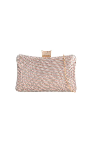 DIAMANTE CLUTCH BAG