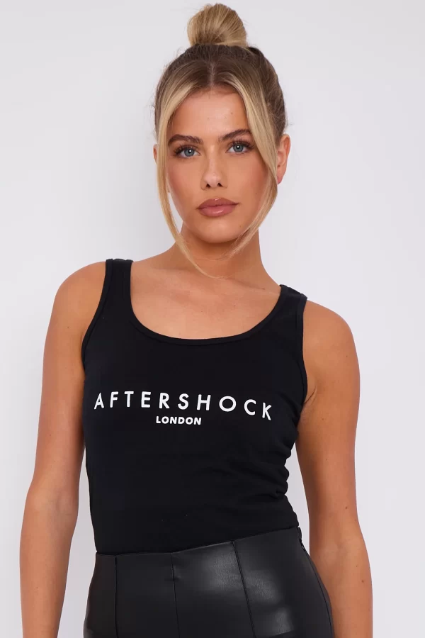 LOGO ROUND NECK VEST TOP