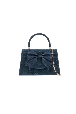 DIAMANTE EVENING BAG WITH BOW