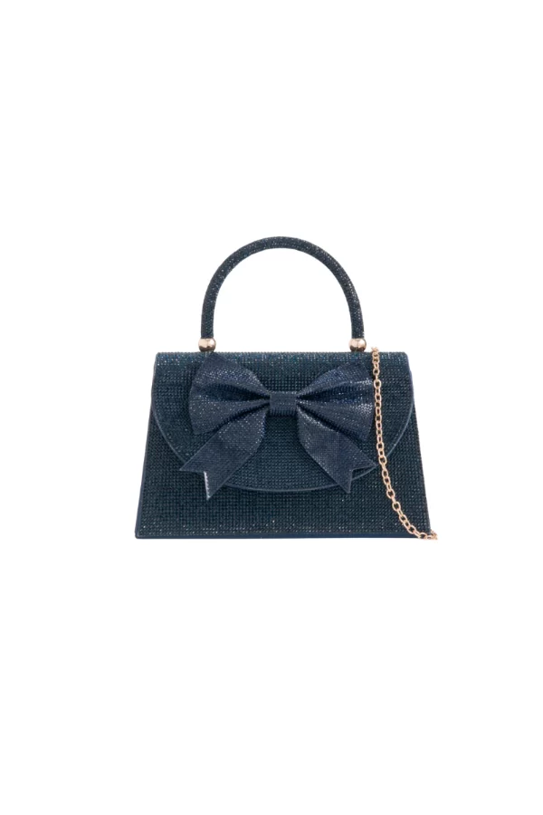 DIAMANTE EVENING BAG WITH BOW