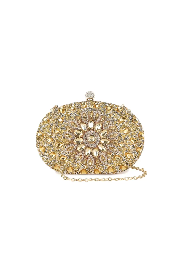 EMBELLISHED CLUTCH BAG