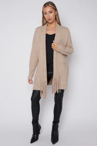 FRINGED TASSEL CARDIGAN