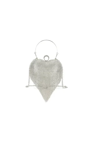 HEART DIAMANTE EVENING BAG