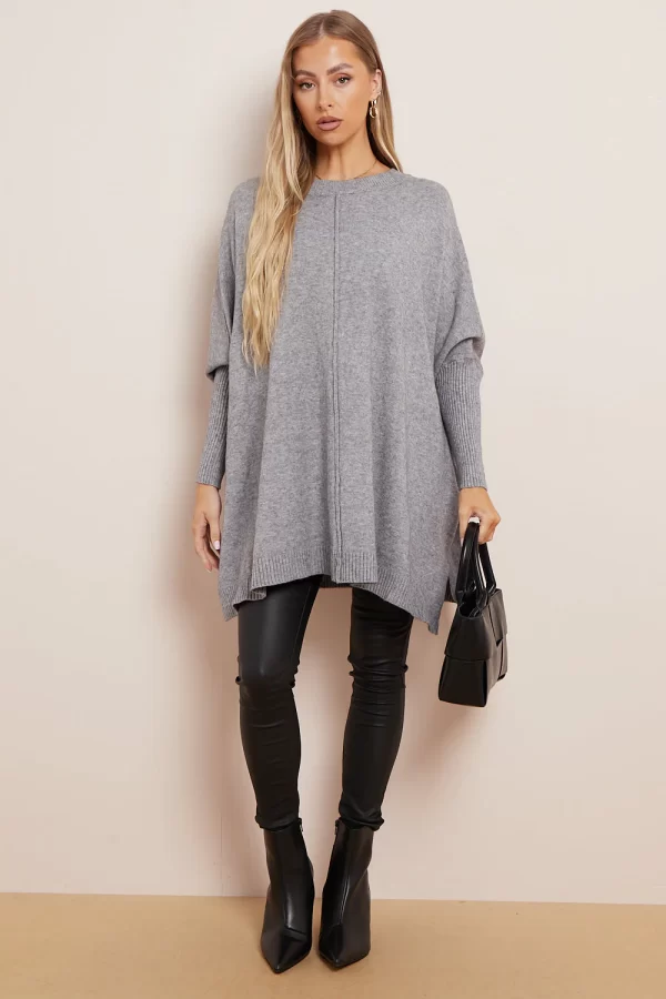 Soft Knit Poncho Jumper
