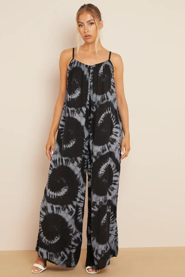 Tie-Dye Strappy Jumpsuit